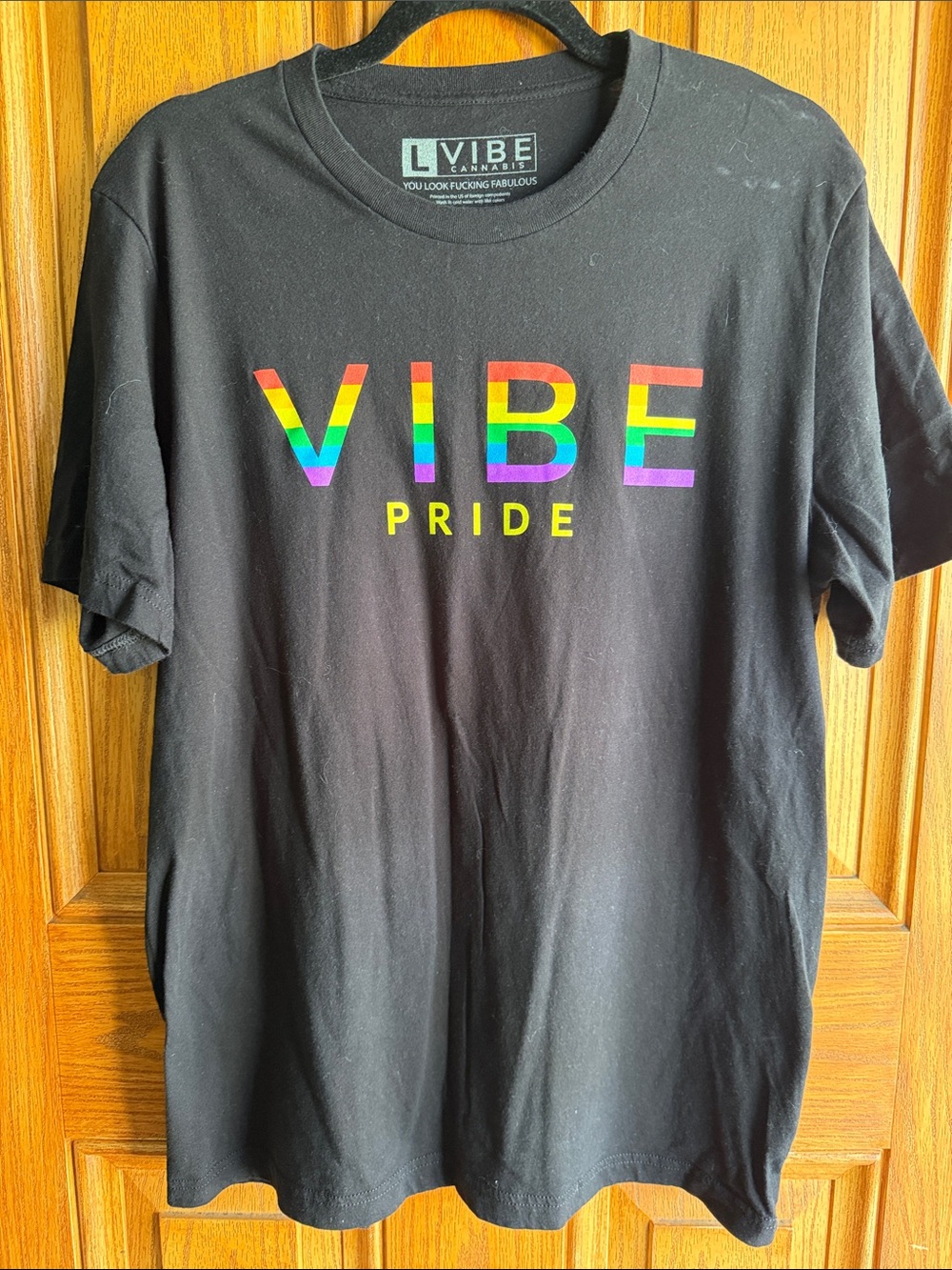 Vibe Black Pride Rainbow Graphic Tee